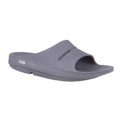 OOFOS Unisex Ooahh Slide Sandals in Slate