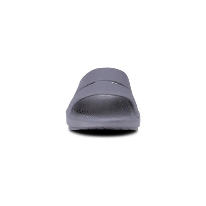 OOFOS Unisex Ooahh Slide Sandals in Slate