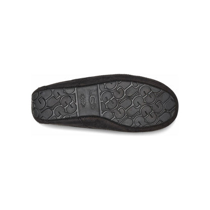 UGG Men's Ascot Slipper in Black Leather