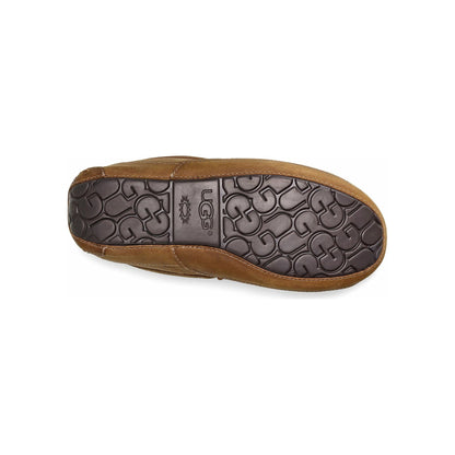 UGG Men's Ascot Leather Slipper in Tan