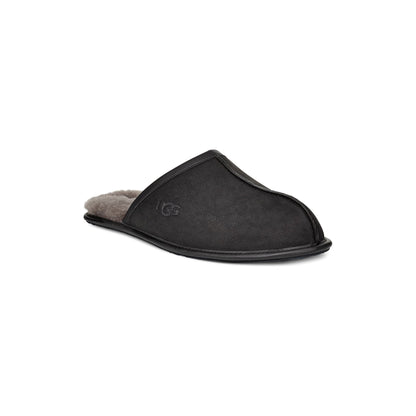 UGG Men's Scuff Leather Slipper in Black