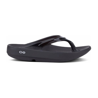OOFOS Women's OOlala Thong Sandal in Black