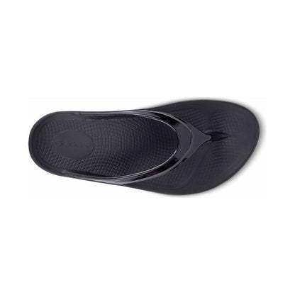 OOFOS Women's OOlala Thong Sandal in Black