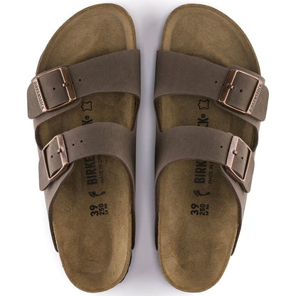 Birkenstock Arizona Birkibuc Classic Footbed Sandal in Mocca