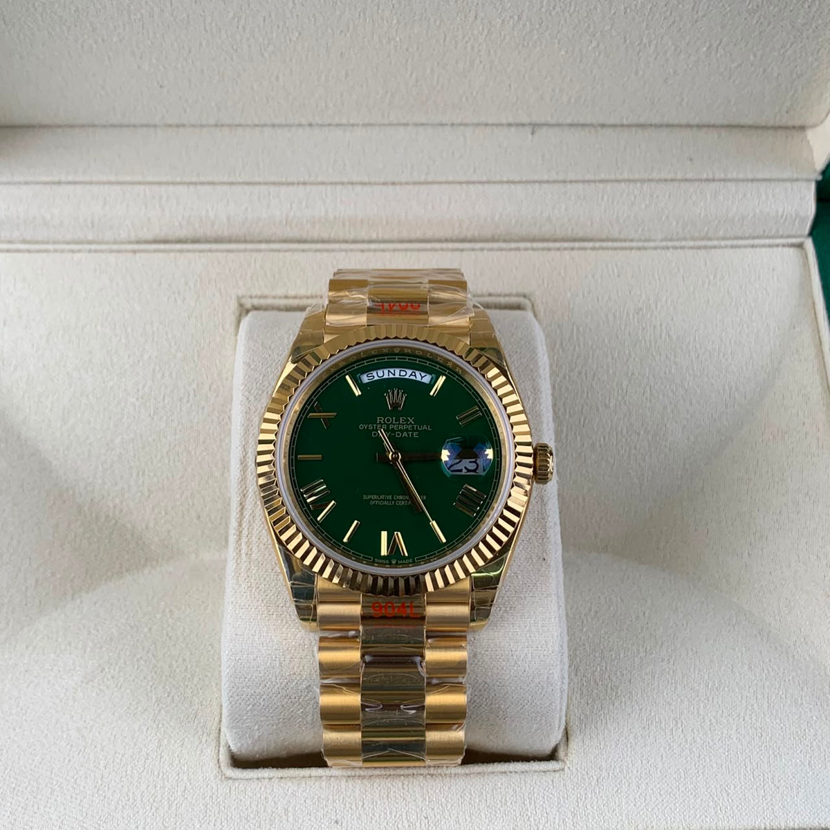 Yellow Gold & Green 40MM Watch