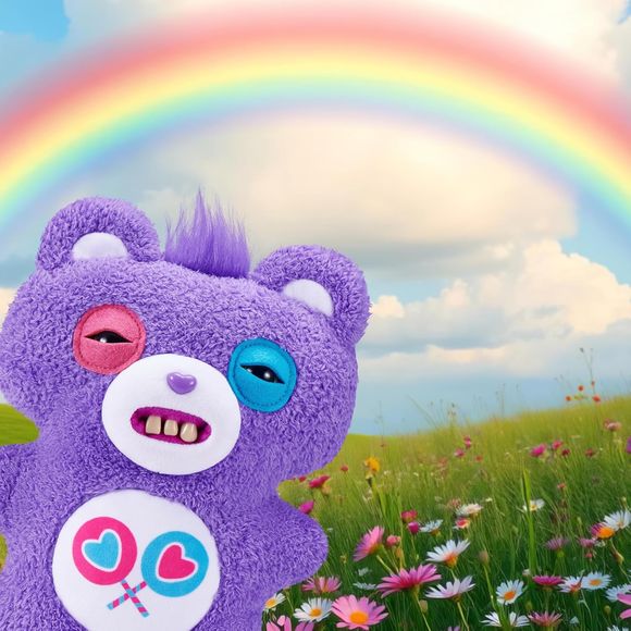 ZURU Fuggler Care Bears Share Bear 9-inch Stuffed Plush