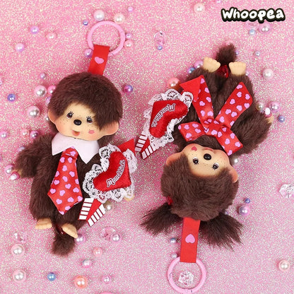 Monchhichi Kiss Love Series Plush Keychain