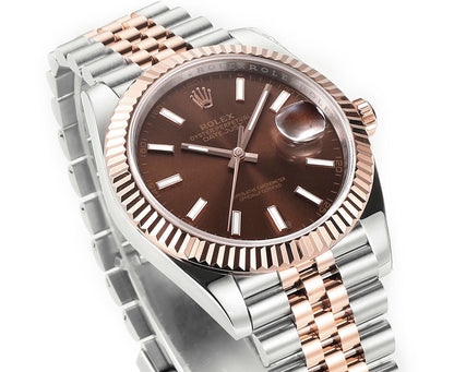 Chocolate & Rose Gold 41MM Watch