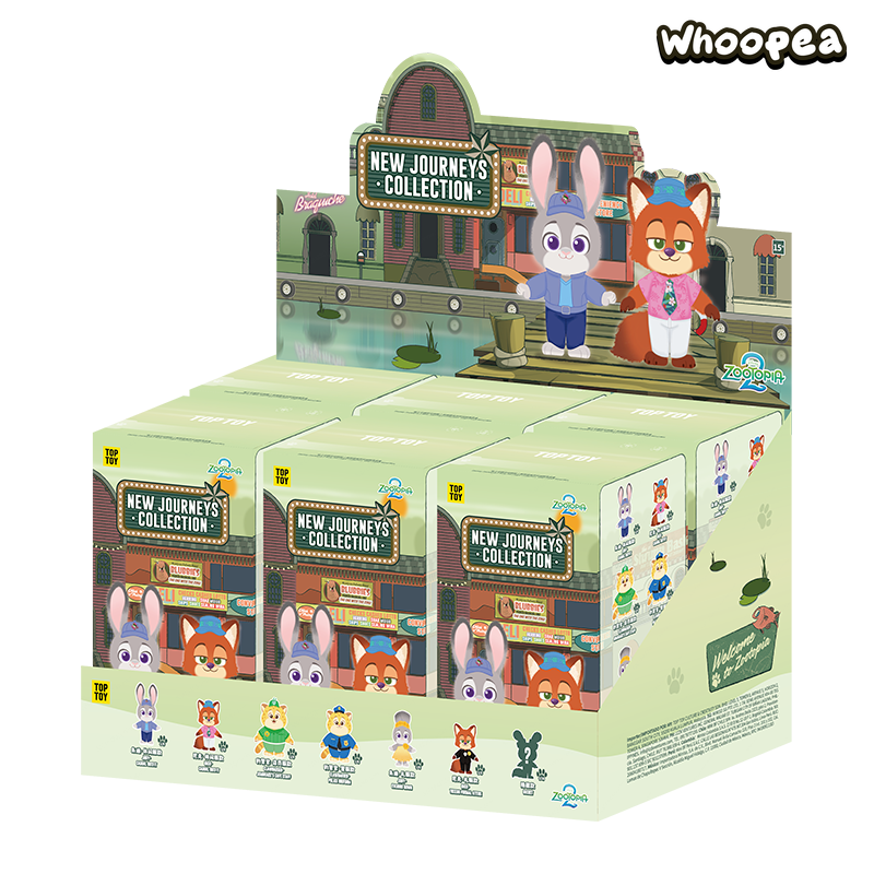 ZOOTOPIA 2 New Journey Series Plush Keychain Blind Box