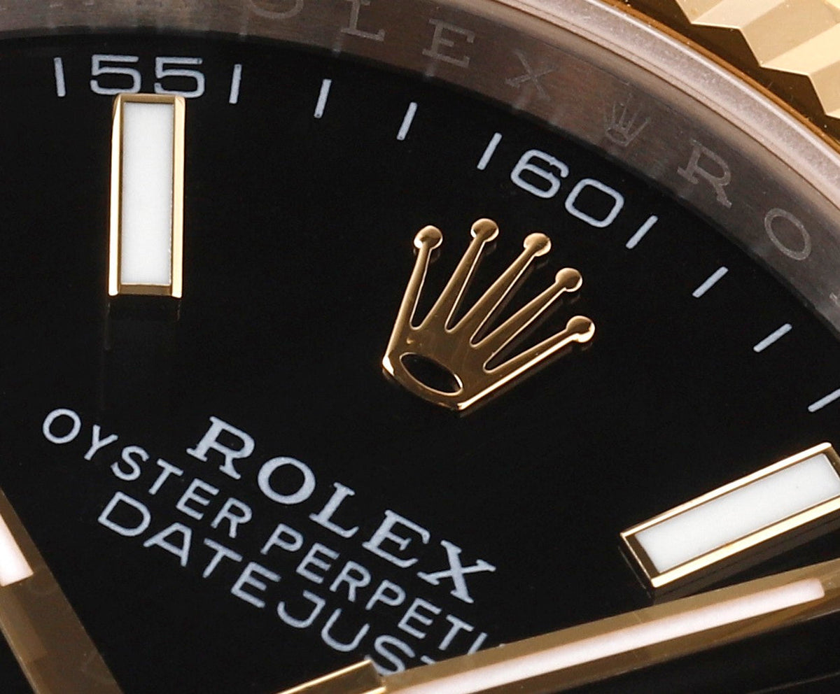 Gold & Steel Black 41MM Watch