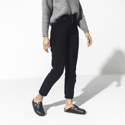 Birkenstock Boston Oiled Leather in Black
