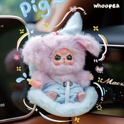 Baby Three Vehicle Mounted Baby Series Plush Dolls, Blind Box