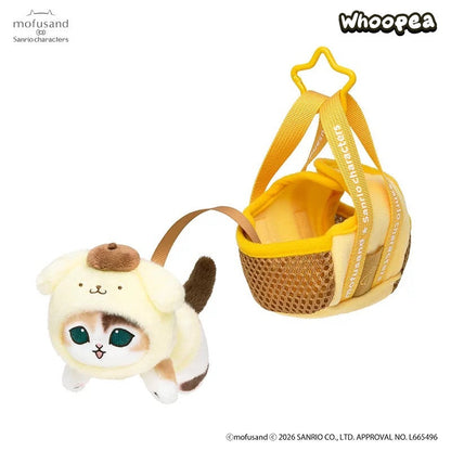 Mofusand x SANRI0 Blanket Cat Plush Pendant (PRE-ORDER)