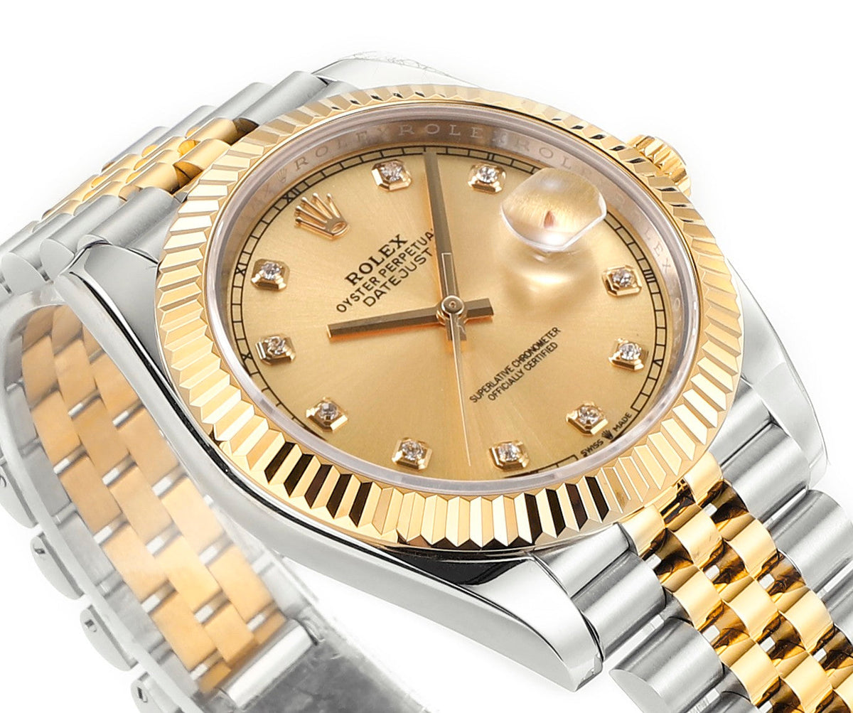 Champagne Swarovski Diamond 41MM Watch