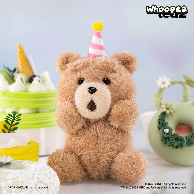 POP MART Ted2 Bear  Plush Pendant Action Figures, Blind Box