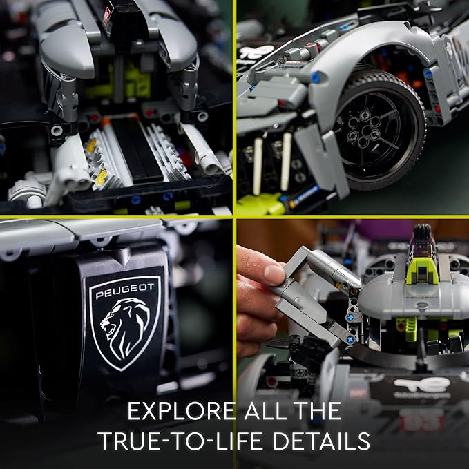 LEGO® Technic PEUGEOT 9X8 24H Le Mans Hybrid Hypercar (42156)
