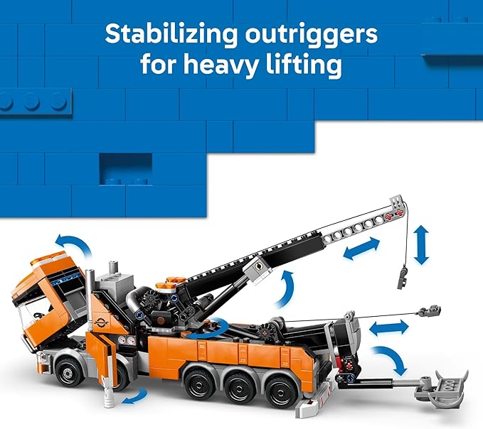 LEGO® City Heavy-Duty Recovery Tow Truck with Crane (60467)