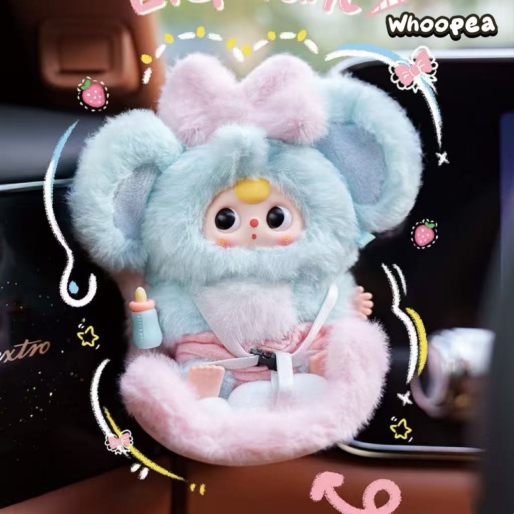 Baby Three Vehicle Mounted Baby Series Plush Dolls, Blind Box