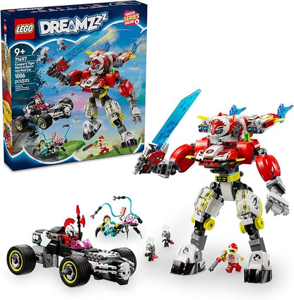 LEGO® DREAMZzz™ Cooper’s Tiger Mech & Zero’s Hot Rod Car (71497)