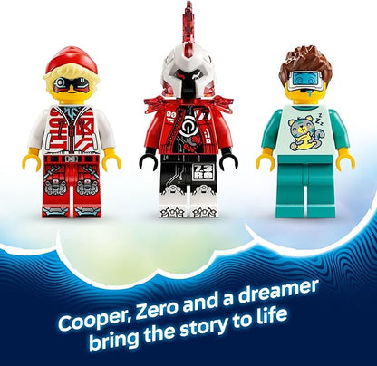 LEGO® DREAMZzz™ Cooper’s Tiger Mech & Zero’s Hot Rod Car (71497)