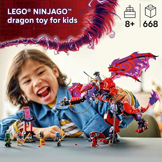 LEGO® NINJAGO Thunderfang Dragon of Chaos 71832 Set
