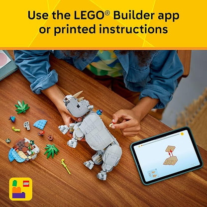 LEGO® Creator 3-in-1 Wild Animals: Majestic Rhino with Birds (31171)