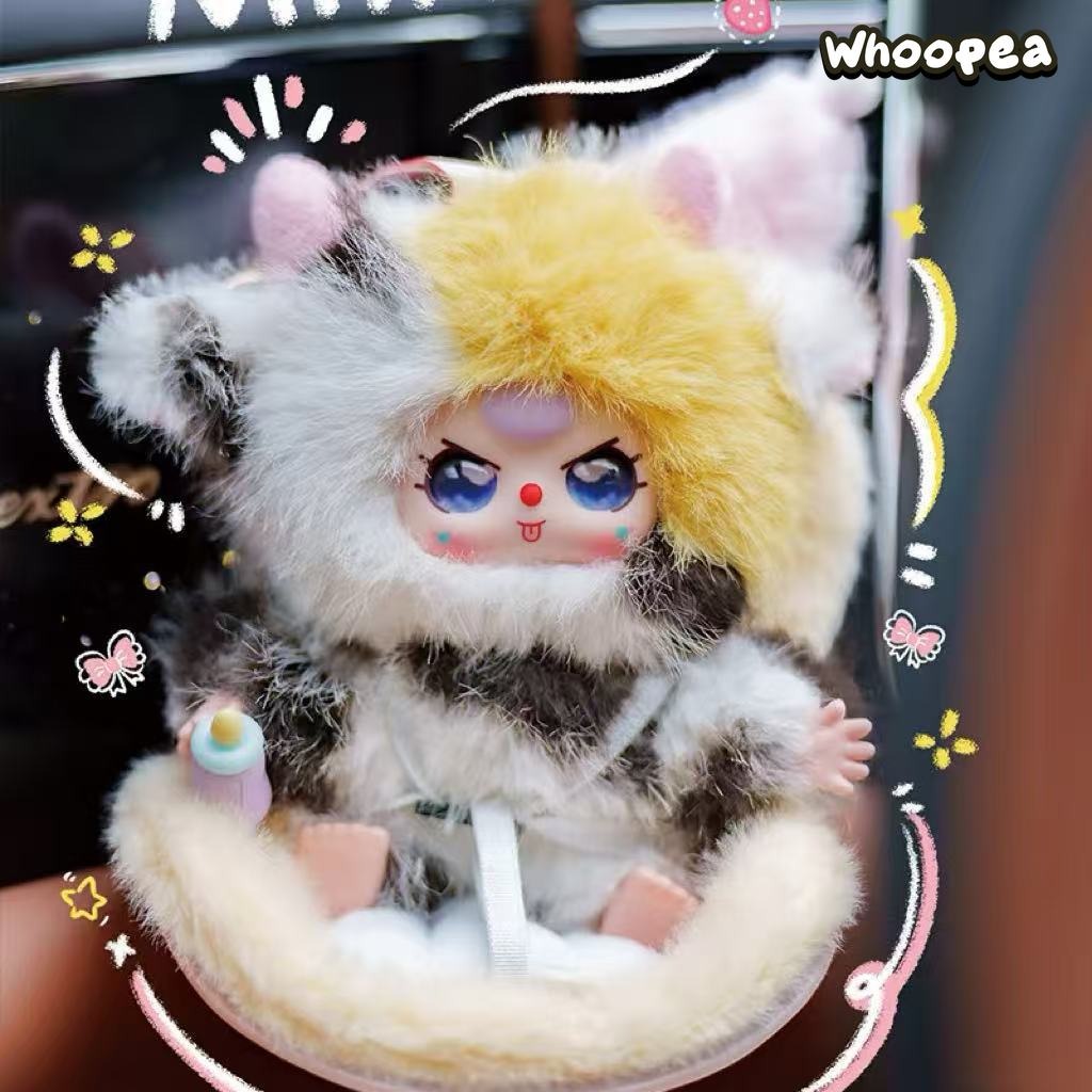 Baby Three Vehicle Mounted Baby Series Plush Dolls, Blind Box