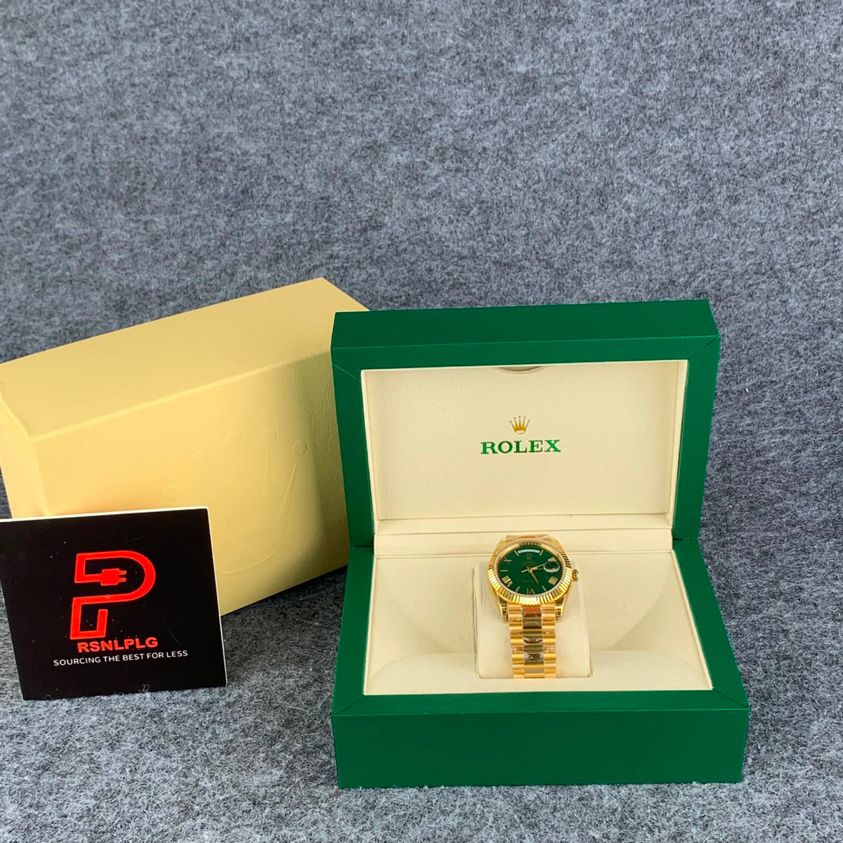 Yellow Gold & Green 40MM Watch