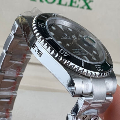 Black & Stainless Steel Sub 41MM Watch