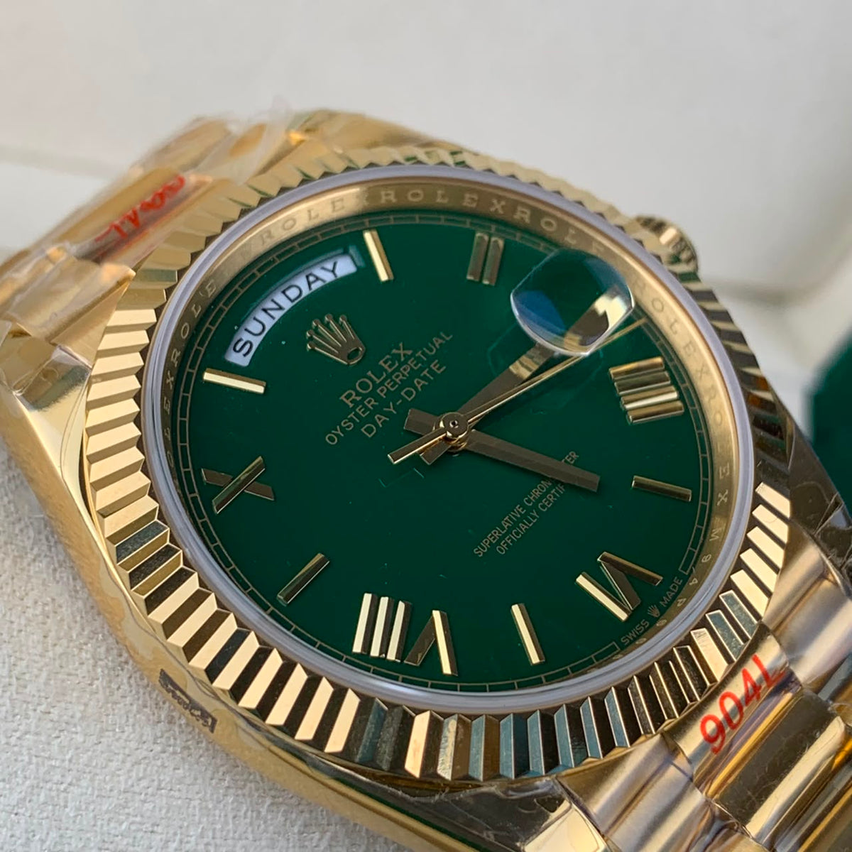 Yellow Gold & Green 40MM Watch
