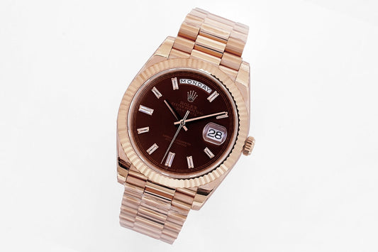 Chocolate & Rose Gold 40MM Watch