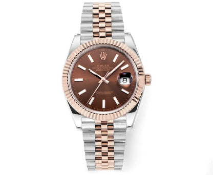 Chocolate & Rose Gold 41MM Watch