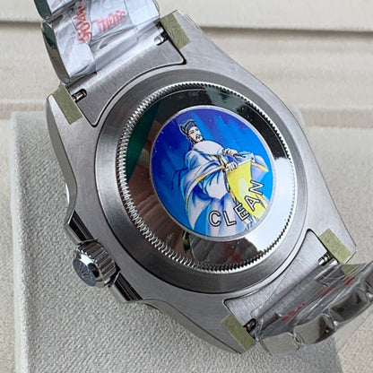 Black & Stainless Steel Sub 41MM Watch