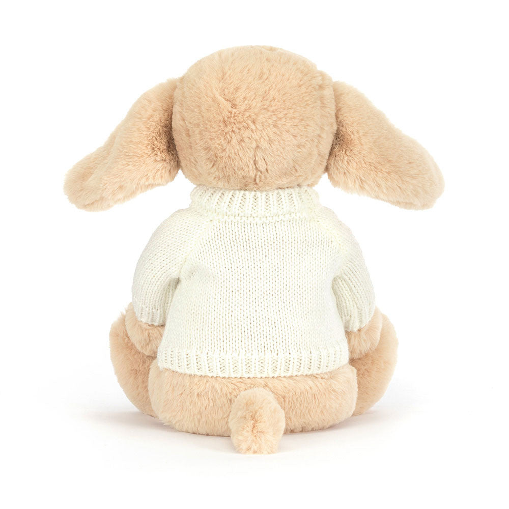 Bashful Luxe Puppy Orlando with Personalized Cream Jumper