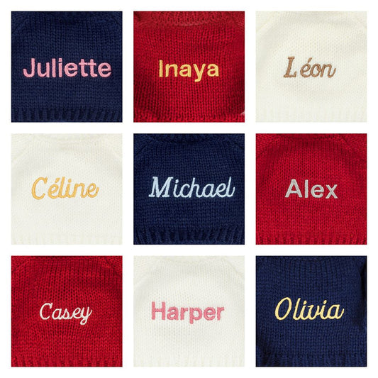 Thistlepop Blossom Luxe Bunny with Personalized Navy Jumper