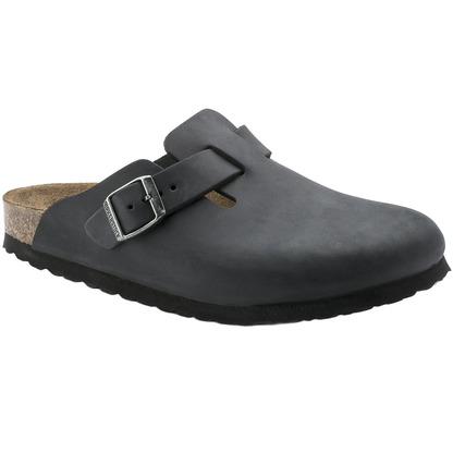 Birkenstock Boston Oiled Leather in Black