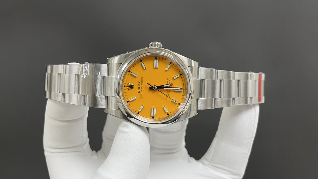 Mustard Yellow 36MM Watch