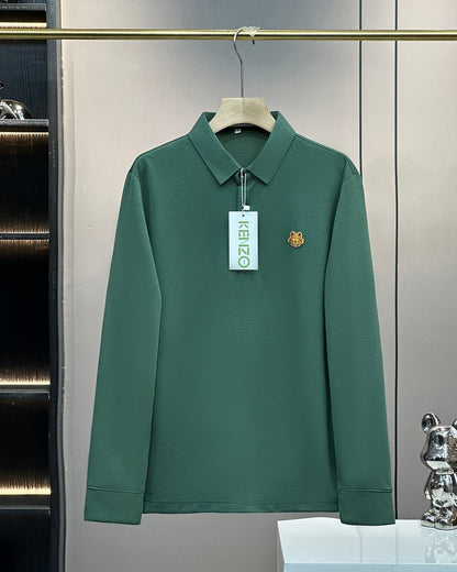 Kenzo Tiger Head Long Sleeve Polo Shirt – 2024SS – 2025 Collection