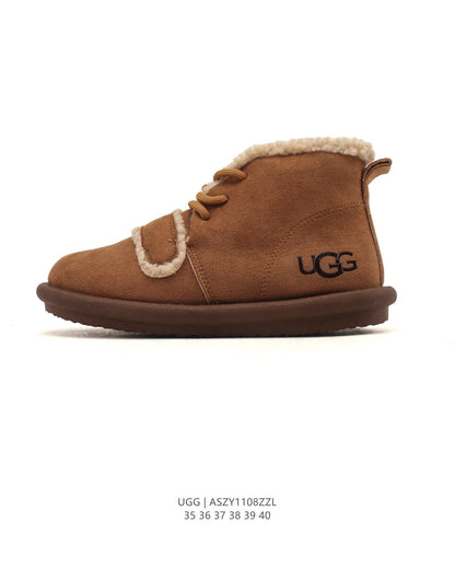 UGG Mid-Height Sheepskin Snow Boots