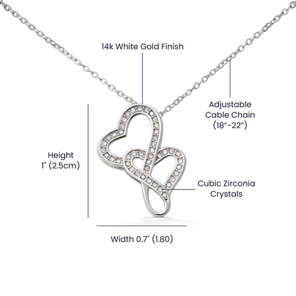 Apology Gift For Her - Heart-to-Heart Pendant Necklace