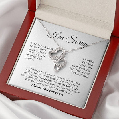 Apology Gift For Her - Heart-to-Heart Pendant Necklace