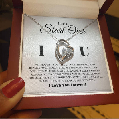 Let's Start Over - Apology Gift For Her - Forever Love Necklace