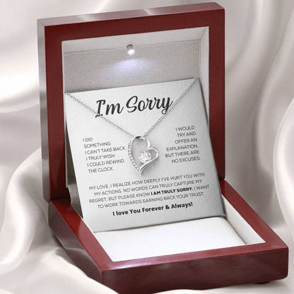 Apology Gift For Her - I'm Truly Sorry - Forever Love Necklace
