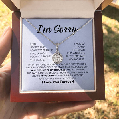 Apology Gift For Her - Eternal Hope Necklace With A Sentimental Message Card