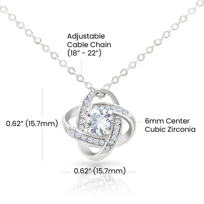 Apology Gift For Her - I Take Full Responsibility - Love Knot Necklace
