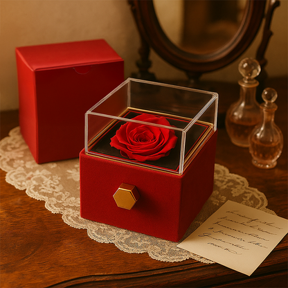 Let's Start Over - Love Knot with Rotating Rose Gift Box