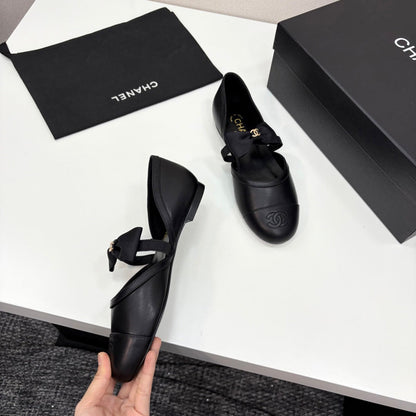 Chanel 2025 Hollow Bow Ballet Flats – 2025 Collection