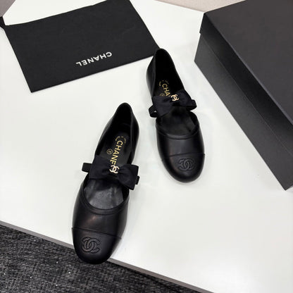 Chanel 2025 Hollow Bow Ballet Flats – 2025 Collection