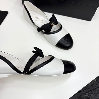 Chanel 2025 Hollow Bow Ballet Flats – 2025 Collection