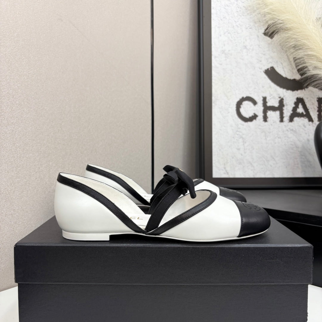 Chanel 2025 Hollow Bow Ballet Flats – 2025 Collection